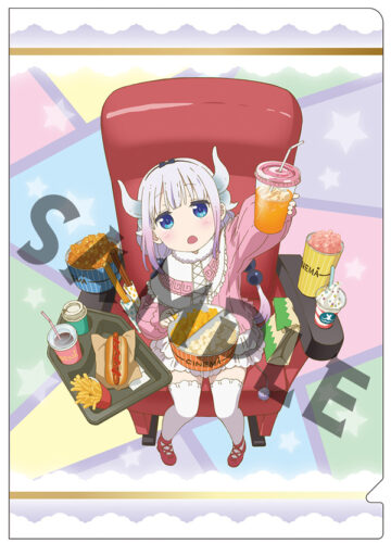 小林さんちのメイドラゴン　映画　カンナ　缶バッジ・ミニクリアファイルなど　4点 小林さんちのメイドラゴン 映画 カンナ 缶バッジ・ミニクリア